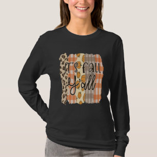 It's Fall Autumn Pumpkin Plaid Family Pajama Thank T-Shirt