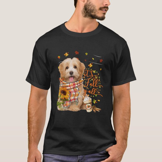 It's Fall Y All Havanese Dog Thanksgiving T-Shirt (Front)