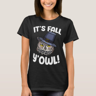 Its Fall Y All Owl Women Big Owl Birds Love T-Shirt