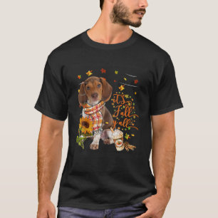 It's Fall Y All Pocket Dog Thanksgiving Halloween T-Shirt