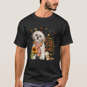 It's Fall Y All Shih Tzu Dog Thanksgiving T-Shirt