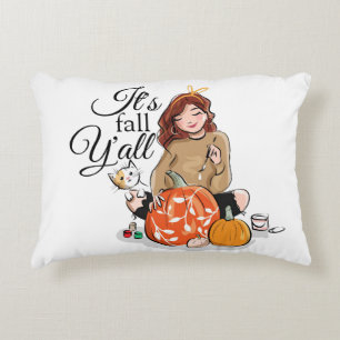 It's Fall Y'all Accent Pillow