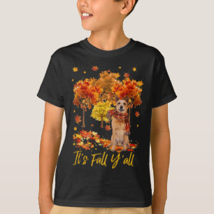 It's Fall Yall Australian Cattle Dog Tree Pumpkin T-Shirt