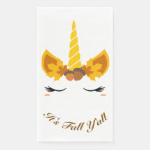 It's Fall Y'all Autumn Unicorn Party