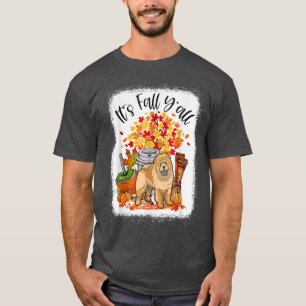 Its Fall Yall Chow Chow Pumpkin Fall Autumn Thanks T-Shirt