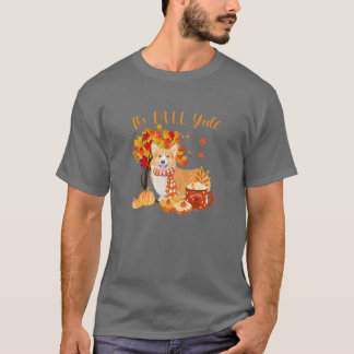 Its Fall Yall Corgi Dog Halloween Autumn T-Shirt