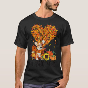 Its Fall Yall Corgi Dog Lovers Thanksgiving Hallow T-Shirt