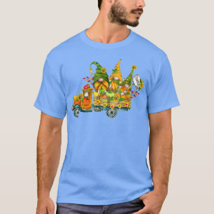 Its Fall Yall Cute Gnomes Pumpkin Truck Harvest Au T-Shirt