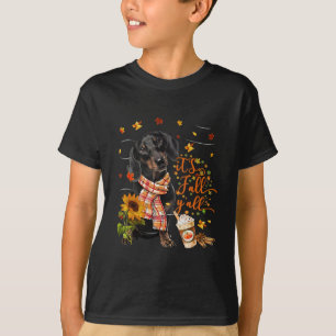It's Fall Y'all Dachshund Dog Thanksgiving Hallowe T-Shirt