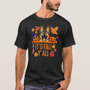 Its fall yall German Shepherd puppy 5 T-Shirt