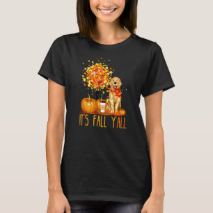 It's Fall Y'all Golden Retriever Dog Halloween Tha T-Shirt