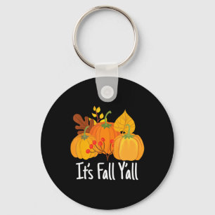 Its Fall Yall Lazy Halloween Costume Thanksgiving  Key Ring