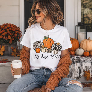 It's Fall Y'all Pumpkin Patch Typography Tri-Blend Shirt