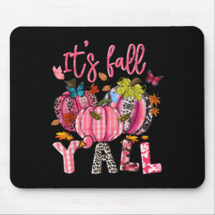It's Fall Y'all Pumpkins Nk Ribbon Breast Cancer A Mouse Mat
