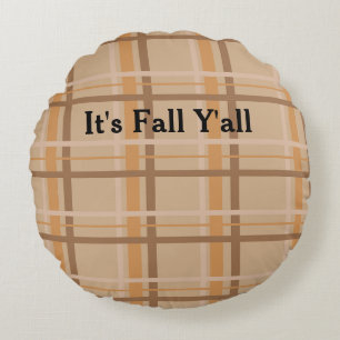 It's Fall Y'all Round Cushion