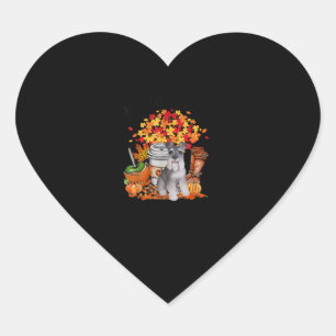 its fall yall schnauzer dog halloween thanksgiving heart sticker