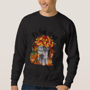 its fall yall schnauzer dog halloween thanksgiving sweatshirt