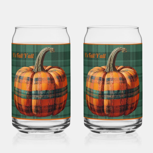 It's Fall Y'all Soda Glass (Front)