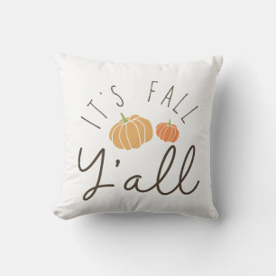 It's Fall Y'all Southern Pumpkin Cushion