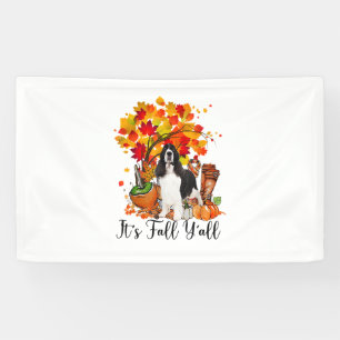 It's Fall Y'all Springer Spaniel Dog Halloween Tha Banner