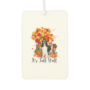 It's Fall Y'all Springer Spaniel Dog Halloween Tha Car Air Freshener