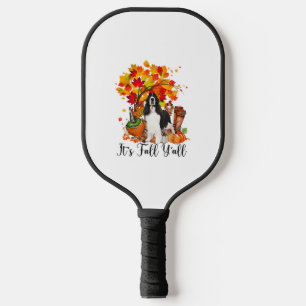 It's Fall Y'all Springer Spaniel Dog Halloween Tha Pickleball Paddle