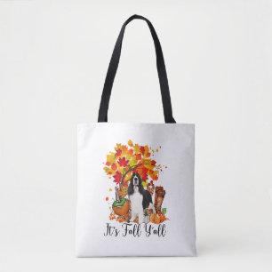 It's Fall Y'all Springer Spaniel Dog Halloween Tha Tote Bag