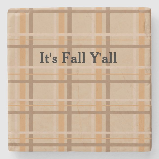 It's Fall Y'all Stone Coaster (Front)