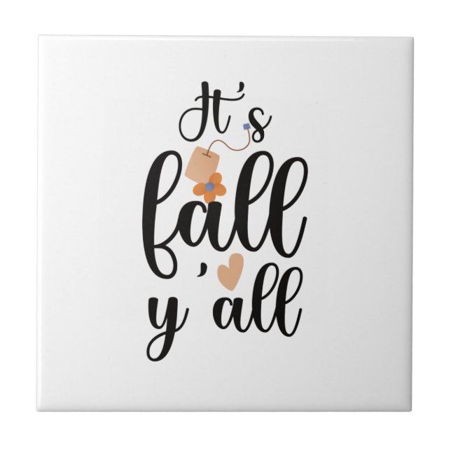 It's fall y'all, tea bag tile (Front)