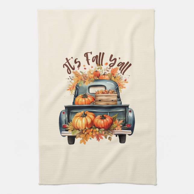 It's Fall Y'all Tea Towel (Vertical)