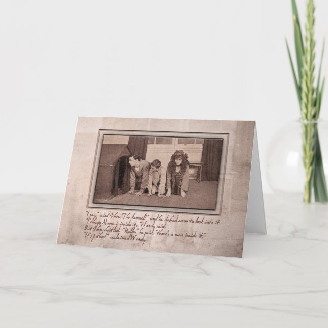 It's Father, Exclaimed Wendy Holiday Card (Front)