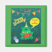 It's Finally My Birthday Feb. 29th Frog Confetti