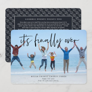 It's Finally Over   Hello 2021 Holiday Photo Card