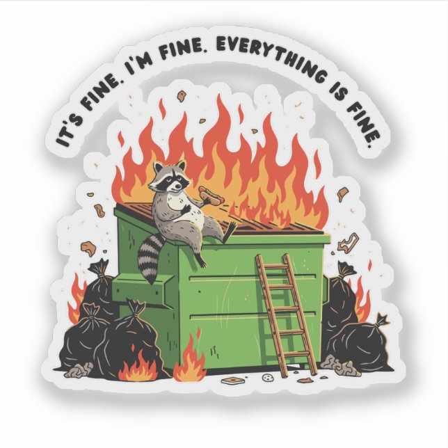 It's Fine Dumpster Fire  (Front)