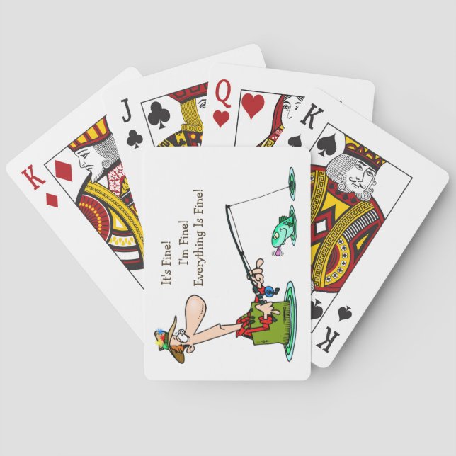 It's Fine Fishing Playing Cards (Back)
