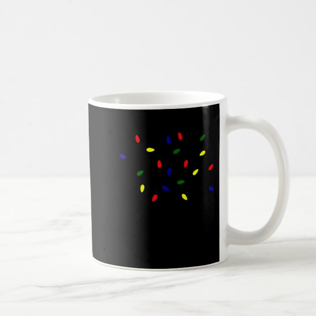 It's Fine I'm Fine Christmas Lights Teacher Xmas  Coffee Mug (Right)