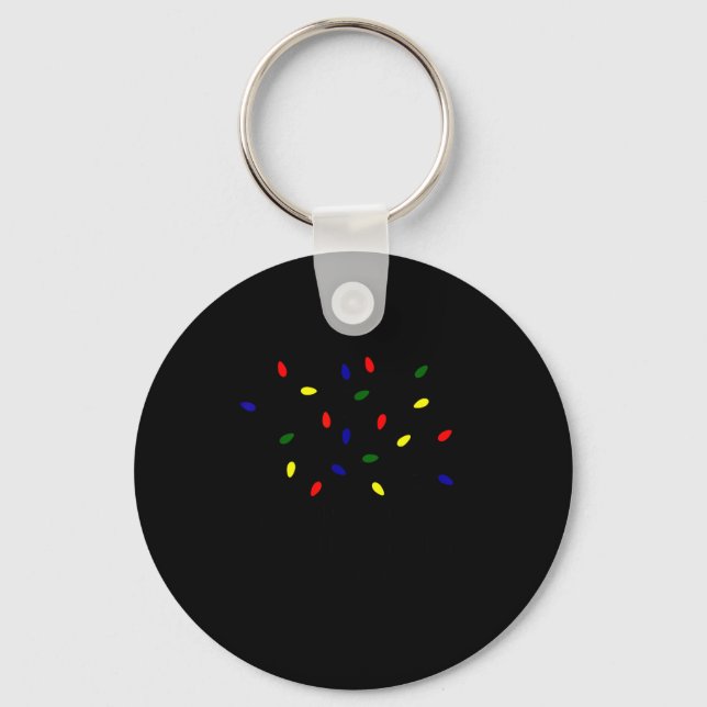 It's Fine I'm Fine Christmas Lights Teacher Xmas  Key Ring (Front)