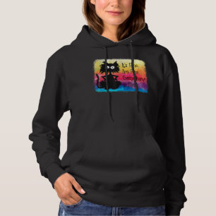 Its Fine Im Fine Everything Is Fine Funny Black Ca Hoodie