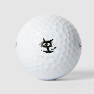 It's Fine I'm Fine Everything Is Fine Funny Black Golf Balls