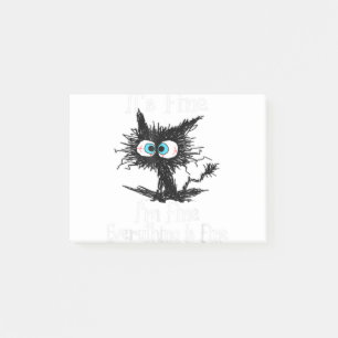 It's Fine I'm Fine Everything Is Fine Funny Black Post-it Notes