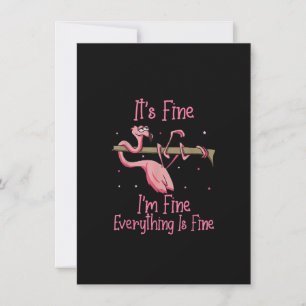 It's Fine I'm Fine Everything Is Fine Tshirt Invitation