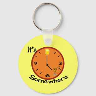 Its Five O'clock Somewhere Key Ring