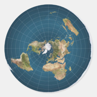 It's Flat. No, Really. Classic Round Sticker