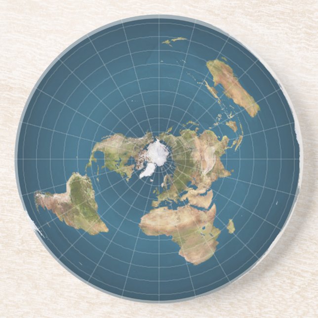 It's Flat.  No, Really. Coaster (Front)