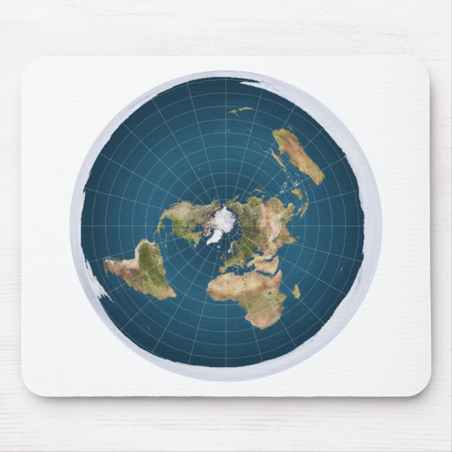 It's Flat.  No, Really. Mouse Mat (Front)