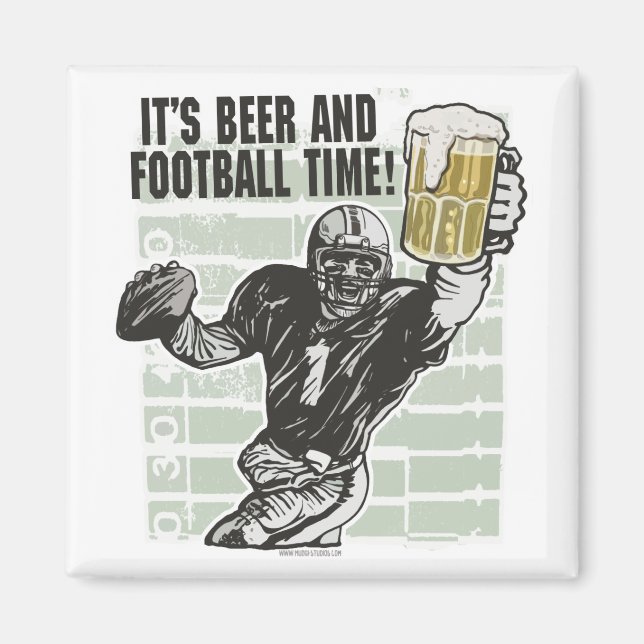 It's Football Time T-shirts and Gifts Magnet (Front)