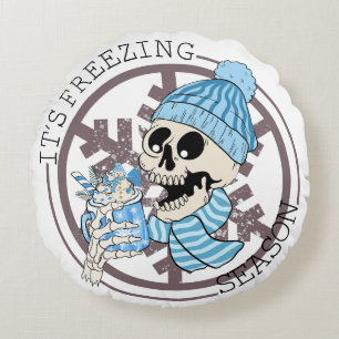 It's Freezing Season Round Cushion