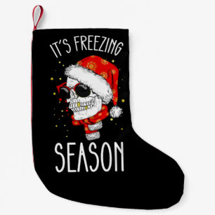 It's Freezing Season Winter Snow Christmas Holiday Small Christmas Stocking