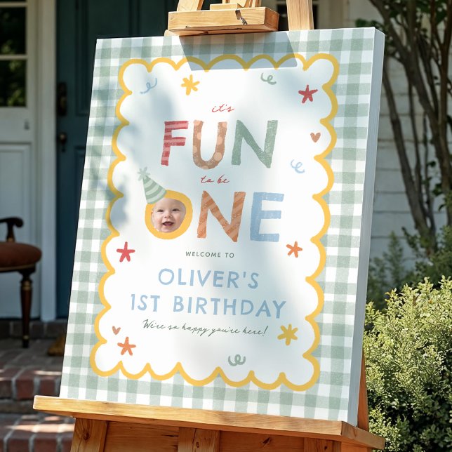 Its Fun To Be One 1st Birthday Welcome Sign (Creator Uploaded)