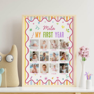It's Fun To Be One Birthday Photo Milestone Sign
